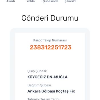 Ankara Gölbaşı Sendeo Kargo