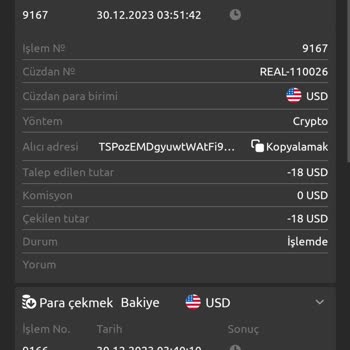 Paribu Wallet Hesabından Para Çekmek