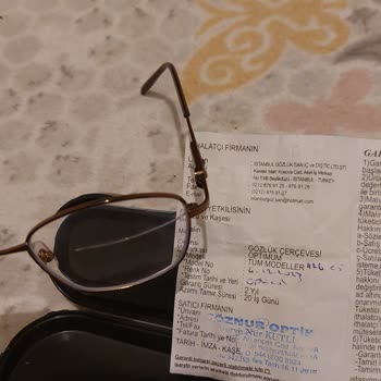 Göznur Optik Kalitesiz Gözlük Hayal Kırıklığı Yarattı