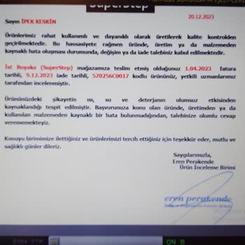 SuperStep Buyaka Mağazasındaki Ayakkabı Şikayeti