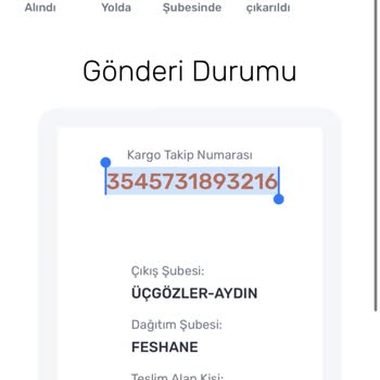 Aras Kargo Teslim Nüshasını Vermiyor