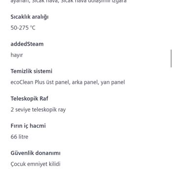 Siemens Ankastre Fırın Aksesuar Eksiği Ve Tedarik Problemi