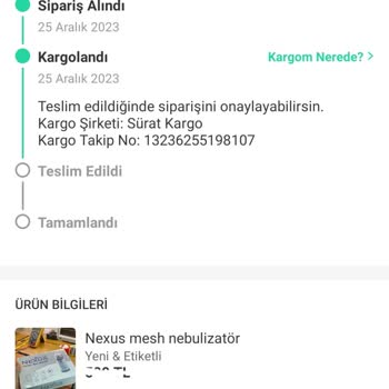 Sürat Kargo Kargomun Gecikmesi Ve İlgisiz Hizmetle İlgili Yaşadığım Sorunlar