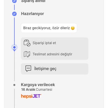 Hepsiburada Kargoya Verilmeme Sorunu