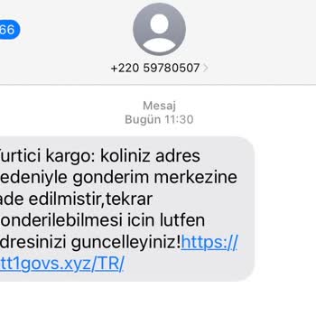 +220 59780507 Kargo Mesaj