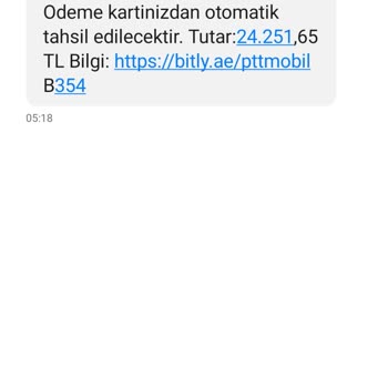 PTT Kargo Kargo Oltalama Mesajı