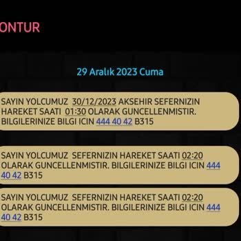 Kontur Turizm Otobüs Yolculuğunda Yaşanan Beklenmedik Gecikmeler