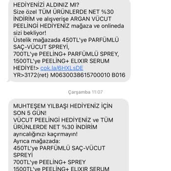 Yves Rocher Kampanya Mesajı Hatası