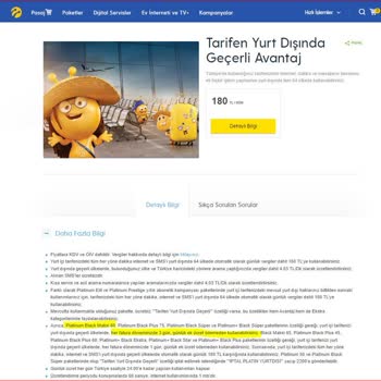 Turkcell Tarifen Yurt Dışında Geçerli Avantaj Paketi Hk.