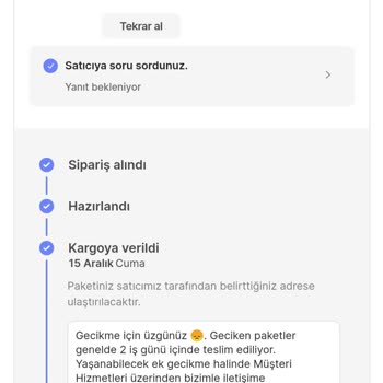 Ebebek Ürünümü 2. Kez Teslim Etmiyor