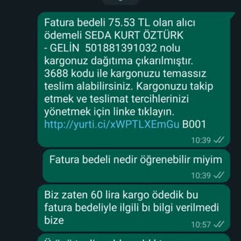 Seda Kurt Öztürk Fotoğraftakiyle Alakasız Ürün Gönderimi