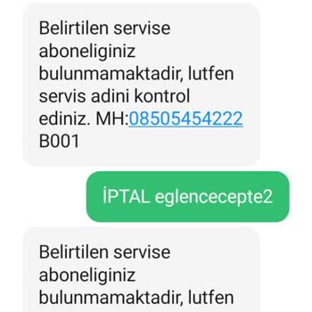 Eğlencecepte2 Abonelik İptali