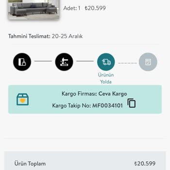 Vivense Belirtilen Tarihte Teslim Edilmeyen Koltuk Siparişi
