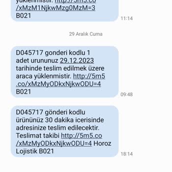 Horoz Lojistik Bilerek Kargo Getirmiyor.