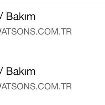 Watsons Ücretini Aldığı Siparişimi Göndermiyor