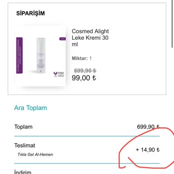 Watsons Ücretini Aldığı Siparişimi Göndermiyor