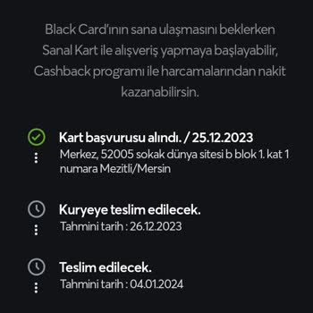 Papara Kart Siparişi Kurye Sorunu