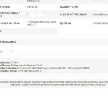 Ozan Elektronik Para Haksız Kazanç Yapma