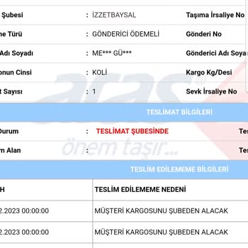 Aras Kargo Kargo Teslimat Sorunu