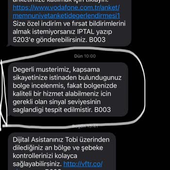 Vodafone Şebeke Problemi Yaşıyorum