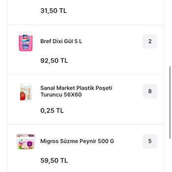 Migros Sanal Marketten Eksik Ürün Teslimatı