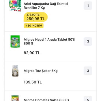 Migros Sanal Marketten Eksik Ürün Teslimatı