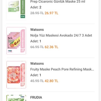 Watsons Siparişim İptal Edildi