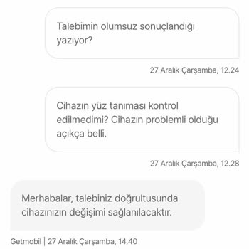 Hepsiburada Getmobil Arızalı Ürün Yollandı Değişim Talebi Uzatılıyor