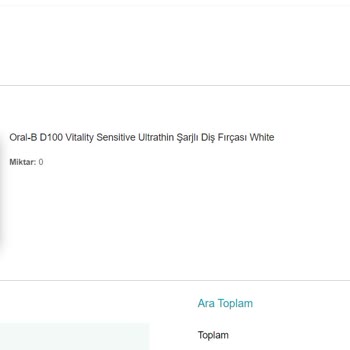 Watsons Kampanyalı Ürün Sipariş İptali