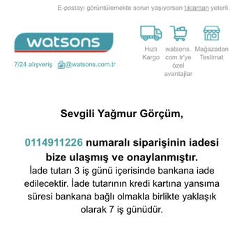 Watsons Siparişleri İptal Ediyor Kampanya Gibi Gösterip