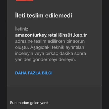 Amazon TR Para İadesi Yapmıyor