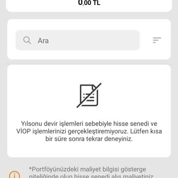 VakıfBank Portföy Görünmeme Sorunu