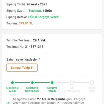 Trendyol Express Kargonun Sorumsuzluğu! A