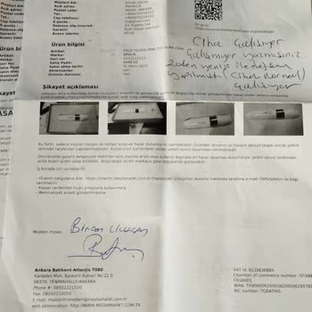 Media Markt Ürün Arızası Ve Servis Sorunu