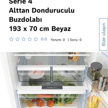 Bosch Beyaz Eşya Özellik Hatası