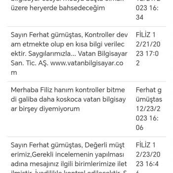 Vatan Bilgisayar Elektronik Mağazasında Yaşanan Ürün Değişim Süreci Sorunları
