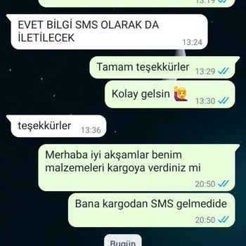 Meis Oto Yedek Parça Sipariş Verdim Ürün Gelmedi.