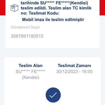Aras Kargo Teslim Edilmeyen Ürünün Teslim Edildi Olarak Bildirilmesi