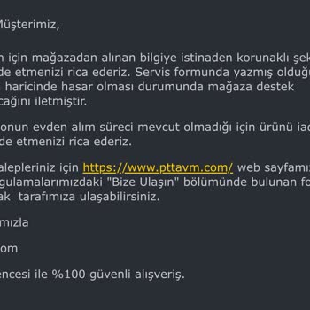PttAVM Kırık Ürün Ve Zorlu İade Süreci