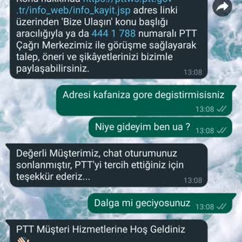 PTT Kargo PTT Personel Kargomu (Ç) ALMAYA Çalıştı