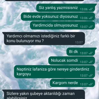 PTT Kargo PTT Personel Kargomu (Ç) ALMAYA Çalıştı