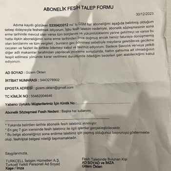 Turkcell Adana Şubesi Şikayet