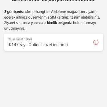 Vodafone Yeni Hat Sorunu