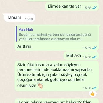 Violet Halı Hasarlı Halı Geldi
