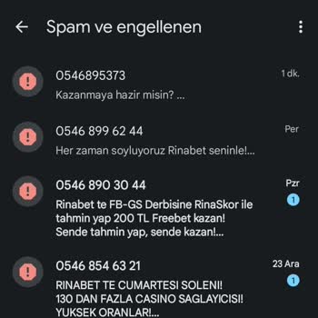 Rinabet Yeter Artık Mesaj Atmayı Bırakın
