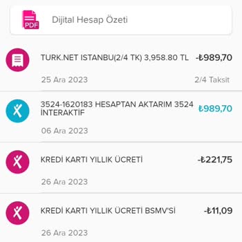 İş Bankası Yıllık 244,51₺ Aidat Ücreti İptali