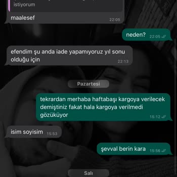 Charmé Butik Siparişim 18 Gündür Kargoya Verilmiyor