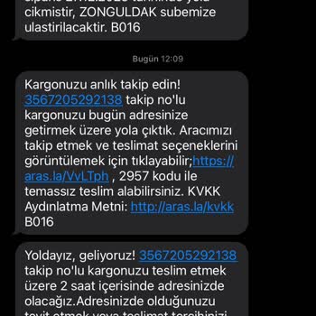 Aras Kargo Kargomu Teslim Etmiyor!