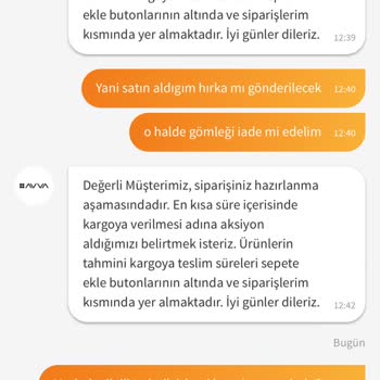 Avva Giyim Tedarik Edilemeyen Ürün