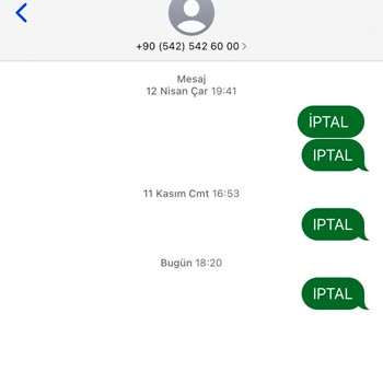Vodafone Aramaları Ve SMS'leri
